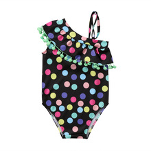 2Styles Cute Multi Infant Toddler Kid Baby Girls One-Piece 2Pcs Sets Dot Bikini Swimwear Bathing Suit Swimsuit Beachwear 2024 - buy cheap