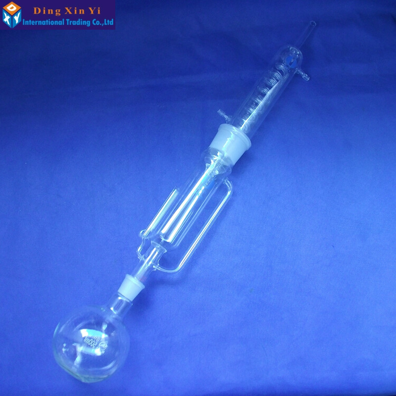 60/150/250/500ml Capacity Extraction Apparatus Soxhlet with Bolb Condenser Lab 