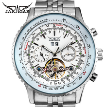Tourbillon Watches Men Luxury brand Original JARAGAR Full Stainless Steel Automatic mechanical Watches Luxury wristwatch 2024 - buy cheap