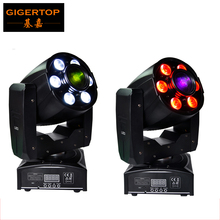 Freeshipping 2XLOT 1x30W Spot+6x8W RGBW Wash LED Moving Head Zoom Light Effect Disco Party Black Color Shell DMX Stage Lighting 2024 - buy cheap