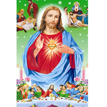 Pintura de diamante 5D Diy, punto de cruz, Jesús, hombre, bordado Diamante de la serie cristiana, el último imagen de Dios 2024 - compra barato