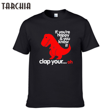 TARCHIA-Camiseta de manga corta para hombre, camisa informal, de algodón, a la moda 2024 - compra barato
