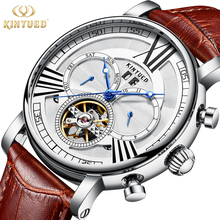 KINYUED Automatic Tourbillon Mechanical Watches Skeleton Watch Men Waterproof Sports Military horloges mannen Relogio Masculino 2024 - buy cheap