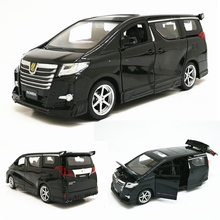 High Simitation 1:32 Toyota Alphard MPV Model Alloy Pull Back Car Model 4 Open The Door With Sound Light Kids Toys Free Shipping 2024 - buy cheap