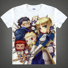 Fate stay night T-shirt kawaii Japanese Anime t-shirt Handmade Manga Shirt Cute Cartoon saber Cosplay shirt 37172409778 tee 687 2024 - buy cheap