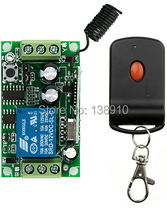 Sistema de interruptor de controle remoto sem fio dc12v 1ch 10a, transmissor & receptor, código de relé de aprendizagem, lâmpada, janela, portas de garagem