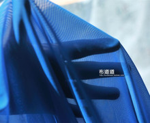 Tela de malla de nailon elástico para ropa interior, tejido suave de 4 vías, color azul, 160CM x 50CM 2024 - compra barato
