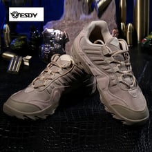 Zapatillas de deporte militares para hombre, calzado táctico de nailon chaoi, 1200D, de cuero, para exteriores, senderismo, caminar y acampar 2024 - compra barato