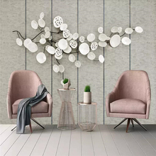 Papel de parede decorativo 3d alívio tridimensional flores tv sofá fundo da decoração pintura mural 2024 - compre barato