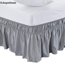 Wholesale Bed Skirt Elastic Solid color Bed skirts Bed Covers without Bed Surface Queen/King Dust Ruffle bedspread free shipping 2024 - buy cheap