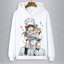 Anime Cells at Work! COSPLAY 2018 Autumn/Winter Men/ Women Plus Hooded Jacket long-sleeved Student Hoodie Printing Platelet Coat 2024 - buy cheap