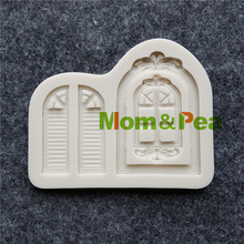 Mom & Pea MPB0019 Portas Em Forma de Molde de Silicone Bolo Decoração Fondant Bolo 3D Mold Food Grade 2024 - compre barato