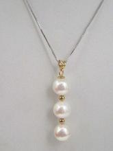 Collar con colgante de perla blanca natural, cadena de oro y plata de 14k, Mar del Sur, 9-10mm, AAA, envío gratis 2024 - compra barato