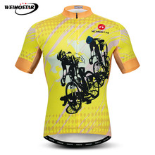 Weimostar Summer Men's Pro Cycling Jersey Short Sleeve Bicycle Clothing Racing MTB Bike Jersey Uniform Cycling Shirt Maillot 2024 - buy cheap