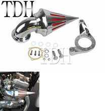 Алюминиевый конусный шип Воздухоочиститель для мотоцикла воздухоочиститель фильтр для Harley Davidson CV Карбюратор Delphi V-Twin 2024 - купить недорого