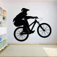 Bicicleta da motocicleta crianças dos miúdos meninos adolescente quarto decoração DIY Decalque Da Parede Pintura Mural da parede do vinil Adesivo Quarto esporte Bicicleta de exercício G985 2024 - compre barato