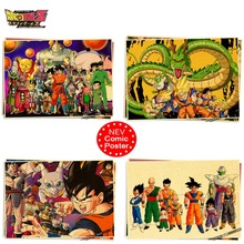 34 1 Aleatória estilo Dragon Ball Z Figura de Ação PC Poster Craft Impressão Adesivo de Parede Do Papel Do Vintage Anime 1PC brinquedos Meninos Presentes cartazes 2024 - compre barato