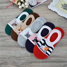 5 Colors Hot Sales women cotton socks Fashion Female Short Kitten Colorful Tube Art Casual Cute Cat Socks For Girls 2024 - buy cheap