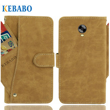 Vertex-cartera de cuero Vintage para teléfono móvil, carcasa de lujo con tapa de 5 pulgadas, con ranuras para tarjetas, soporte magnético, 4G 2024 - compra barato