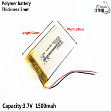 Batería de polímero de iones de litio para tableta y pc, batería de 3,7 V,1500mAH, 703450 de buena calidad, para banco, GPS,mp3 y mp4 2024 - compra barato