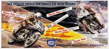 Motorcycle Racing Sports NSU Motorrader Classic Canvas Paintings Vintage Wall Posters Stickers Home Decor Gift 2024 - buy cheap