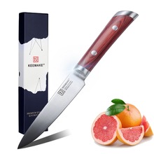 Sunnecko 5" Utility Knife German 1.4116 Steel Blade Chef's Fruit Peeling Slicer Kitchen Knives Color Wood Handle Cook Gift Tool 2024 - buy cheap