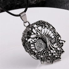 Ethnic Style Tree Of Life Pendant Necklace Men Charms Vikings Leather Chain Necklace For Women Vintage Jewelry 2024 - buy cheap
