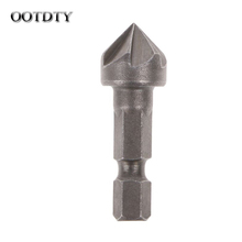 OOTDTY 1PC high quality 6 Flute Countersink Drill Bit 90 Degree Point Angle Chamfer Cutting Woodworking Tool 2024 - buy cheap