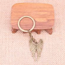 20pcs New Fashion Keychain 39x24mm angel wings Pendants DIY Men Jewelry Car Key Chain Ring Holder Souvenir For Gift 2024 - buy cheap