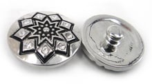 MOODPC Envío Directo gratuito 1,8-2 cm aleación 9 cristal diseño encanto DIY botón metal dijes 2024 - compra barato