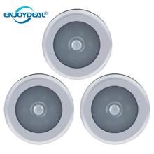 enjoydeal 3PC LED Lamp Wall Light Motion Activated Nightlight Induction Lamp Portable Nightlight Closet Corridor Cabinet Lamp 2024 - buy cheap