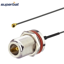 Перегородка Superbat с 6 "разъемом IPX /U.FL на N-тип, соединительный кабель с уплотнительным кольцом, 1,13, 15 см для радиостанций с Wi-Fi 2024 - купить недорого