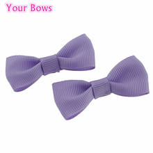 Your Bows 20Pcs/Lot 2Inch Small Mini Bows Hair Clips For Girls 10 Colors Girls Hair Bows Hairpins Girls Hair Accessories 2024 - buy cheap