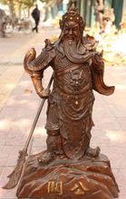 Estatua de espada de dragón, estatua de soporte de bronce dorado chino xd 001493 de 26 pulgadas de dragón GuanGong Guan gong-yu 2024 - compra barato