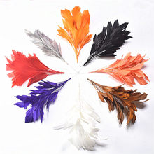 New Goose feather wedding corsages Length 30CM Feathers Flower for crafts Headdress Wedding Party Decoration Accessories plumes 2024 - buy cheap