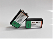 SHSEJA-batería recargable de gran capacidad, 2000mAh, 9V, 9V, NiMH, para detector, batería de instrumental, 2 unids/lote 2024 - compra barato