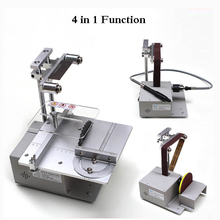 Electric Belt Sander Mini Ponceuse Multi-function Cutting Machine Table Saw DIY Woodworking Desktop Sanding Grinding Machine 2024 - buy cheap