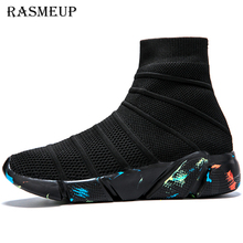 RASMEUP-zapatillas de deporte de estilo calcetín para mujer, zapatos planos transpirables, a la moda, para verano, 2019 2024 - compra barato