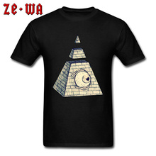 T Shirt Men Egyptian Pyramids Tshirt All Seeing Eye 3D Print T-shirt Rebel Gift Vintage Black Clothing Guys Cotton Tops Horror 2024 - buy cheap