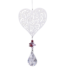 H&D 38mm Crystal Prisms Window Hanging Suncatcher Rainbow Maker Collection Ornament Pendant Decor for Home Wedding (Love Heart) 2024 - buy cheap