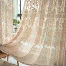 Tulle Curtains Window Treatments White Fabrics For Living Room Bedroom Polyester Knitted Jacquard Sheer Curtain Single Panel 2024 - buy cheap
