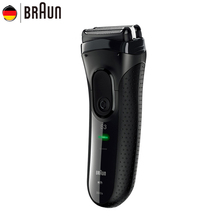 Braun barbeadores elétricos 3000s lâminas de barbear recarregáveis série 3 lâminas elétricas para homens 2024 - compre barato