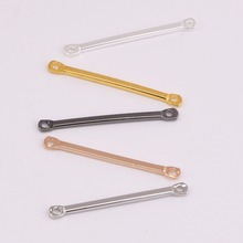 20pcs/lot zhu ru 25mm straight copper bar cuboid stick Charms Jewelry Making Findings Crafts Accessories components parts Gifts 2024 - buy cheap