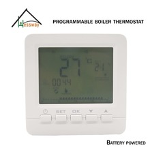 Safe dry contac connection Room Wall Mounted Boiler Heating Controls Thermostat With Weekly Programmable 2024 - buy cheap