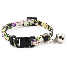 Floral Collar for Small Dogs with Bell Fashion Dog Collar For Puppies Cats Female Dog Accessories Supplies Pet Products 2024 - buy cheap