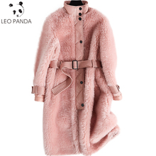 2021 inverno real casaco de pele das mulheres grosso quente lã casaco de pele nova moda magro longo ovelhas shearling casacos femininos 2024 - compre barato