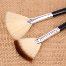 Professional Fan Brush Soft Face Finishing Makeup Brush Foundation Blush Blusher Mineral Powder Highlighter Cosmetic Brushes 2024 - buy cheap
