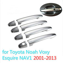 For Toyota Noah Toyota Voxy Esoure Nav1 2001 - 2013 Chrome Car Door Handle Cover Trim Set Accessories Sticker Car Styling 2024 - buy cheap