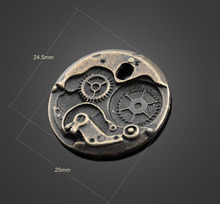 50pcs Antique Bronze Gear Disc Charms Pendants -DIY Jewelry Findings Necklace Bracelet Fashion Accessories 24.5mm X 25mm 2024 - buy cheap