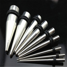 1 piece Medical Stainless Steel Spike Ear Gauge Taper Ear Plug Stretching Kits Flesh Tunnel Expansion Piercing Punk Jewelry 2024 - buy cheap